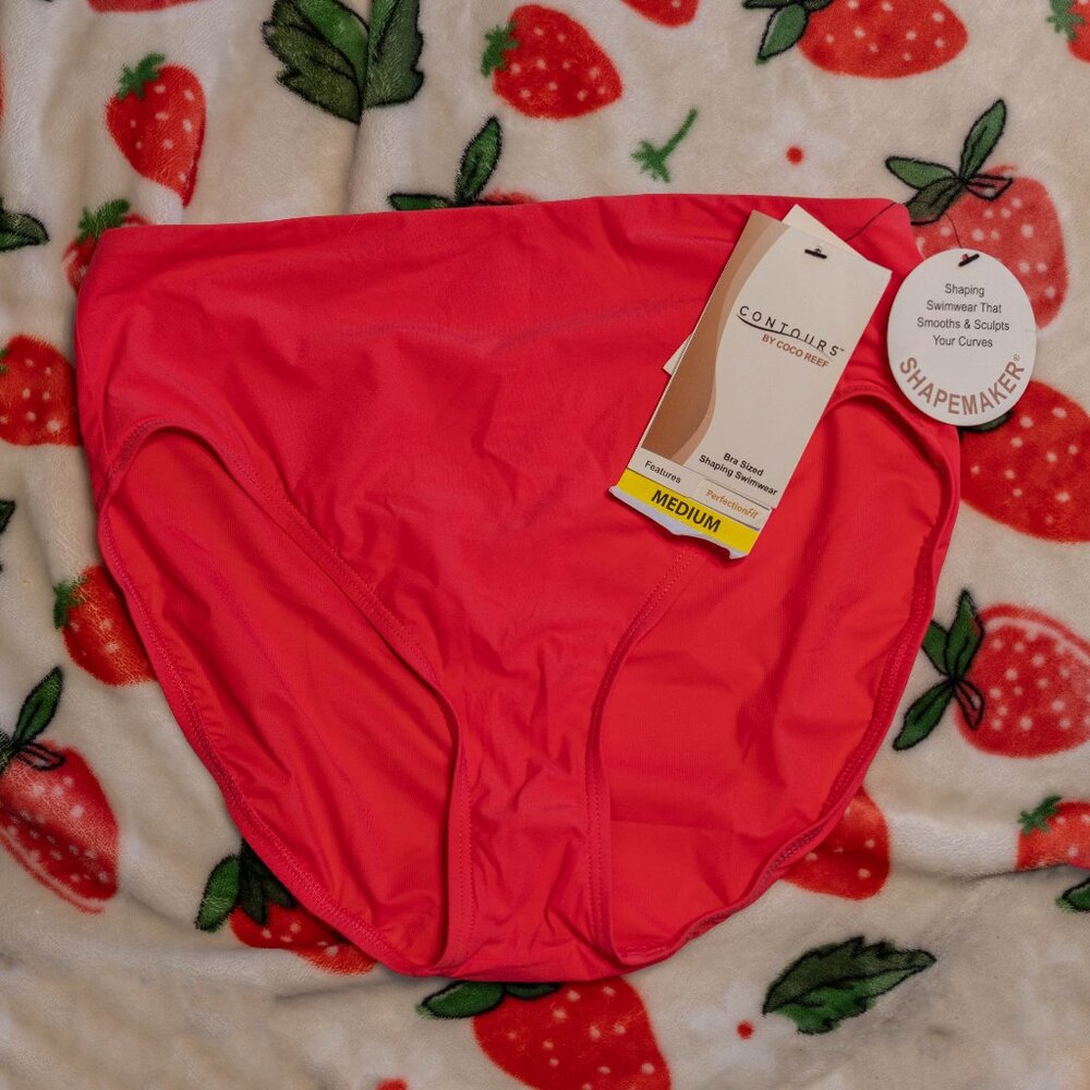 NWT Contours by Coco Reef Coral Swimsuit Bottoms - Size Medium